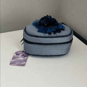 Elegant Blue Striped Jewelry Box by Goody Goody